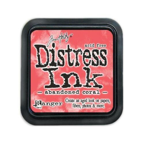 Tim Holtz Ranger Distress Ink Pad 3" x 3" - Abandoned Coral