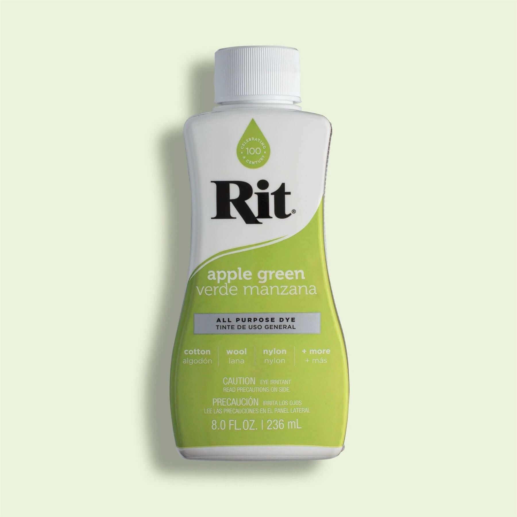 Rit Dye Liquid 8oz Bottle - Apple Green - Funky Home Crafts