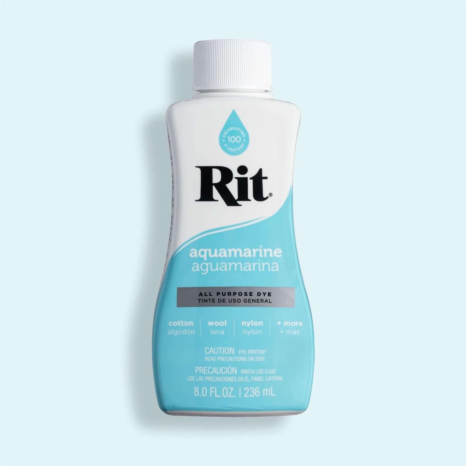 Rit Dye Liquid 8oz Bottle - Aquamarine - Funky Home Crafts