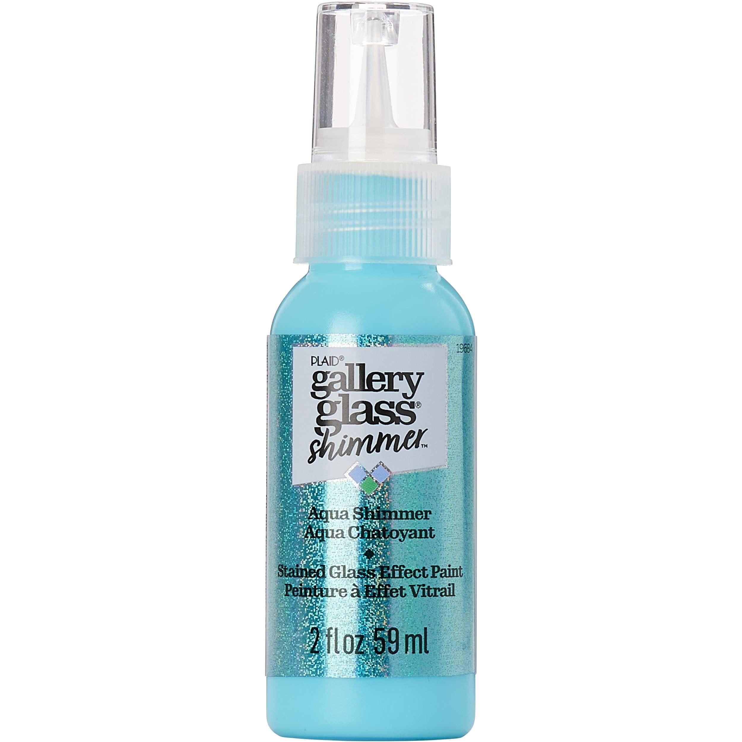 Gallery Glass Paint 59ml - SHIMMER Aqua - Funky Home Crafts