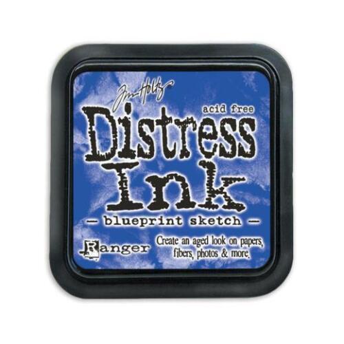 Tim Holtz Ranger Distress Ink Pad 3" x 3" - Blueprint Sketch