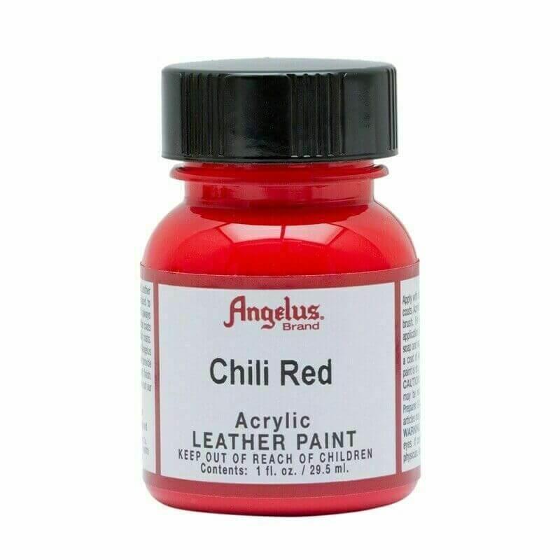 Angelus Leather Paint - Chilli Red - Funky Home Crafts