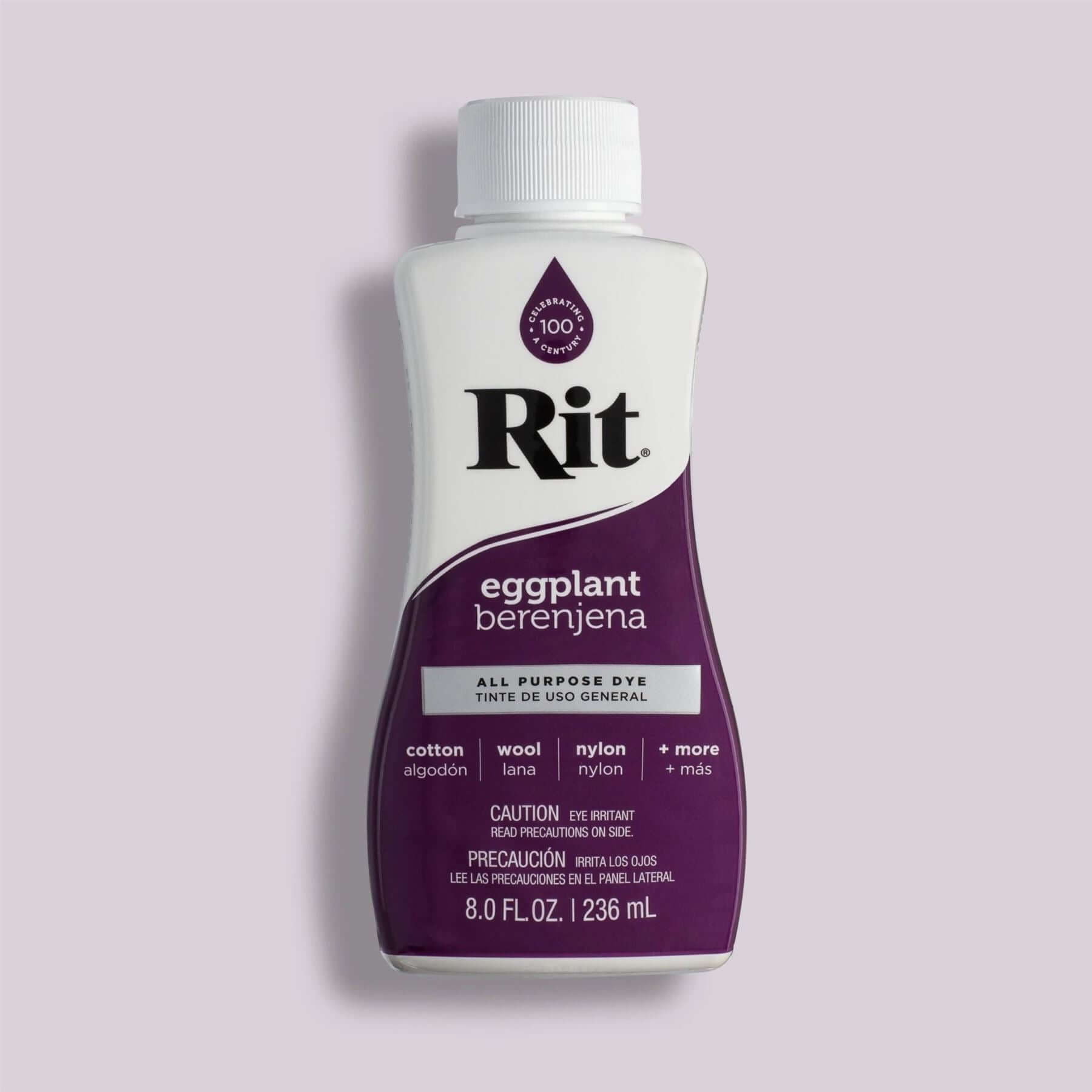 Rit Dye Liquid 8oz Bottle - Eggplant - Funky Home Crafts