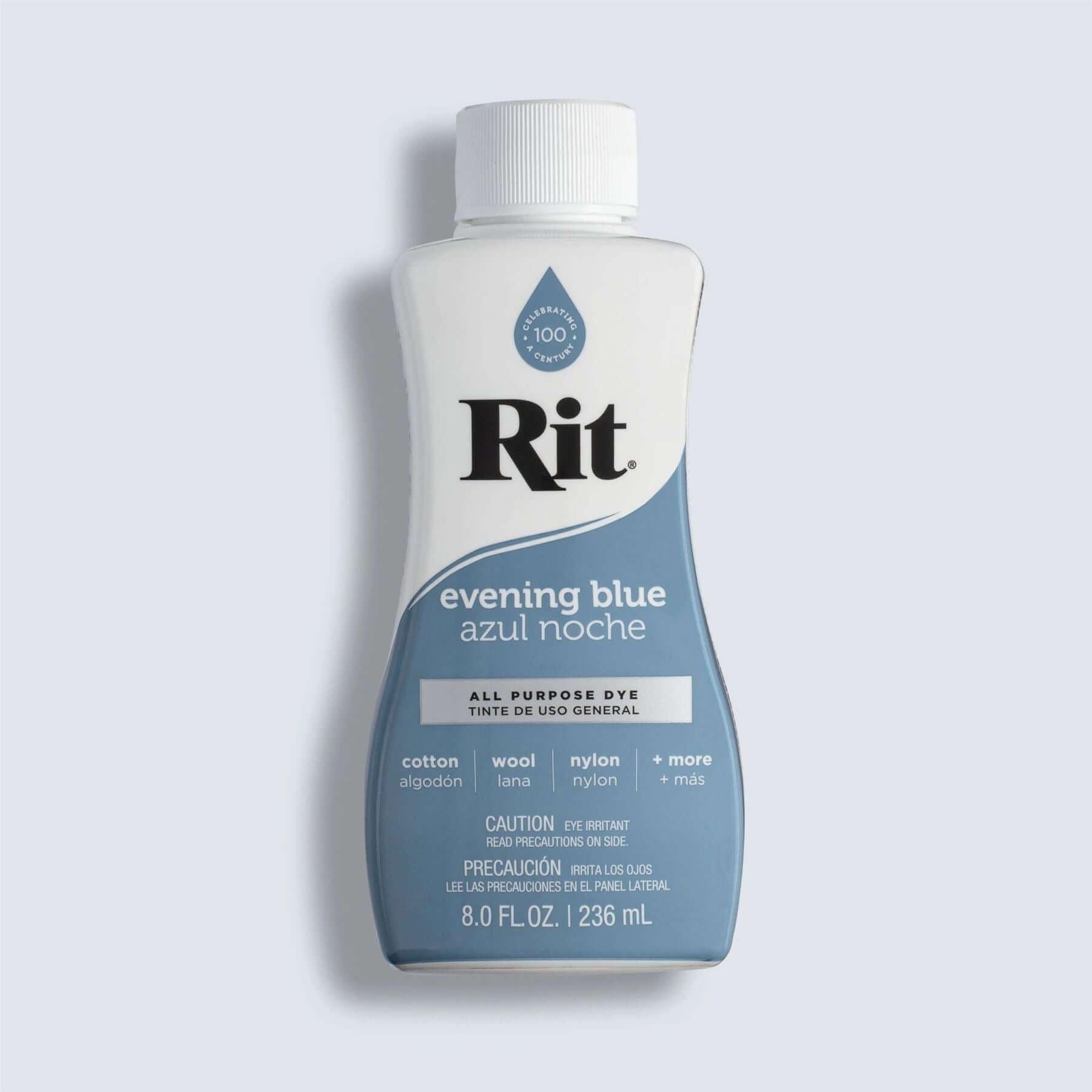 Rit Dye Liquid 8oz Bottle - Evening Blue - Funky Home Crafts