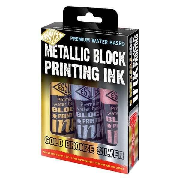 Essdee Premium Block Printing Metallic 3 Pack LP1/A3M - Funky Home Crafts