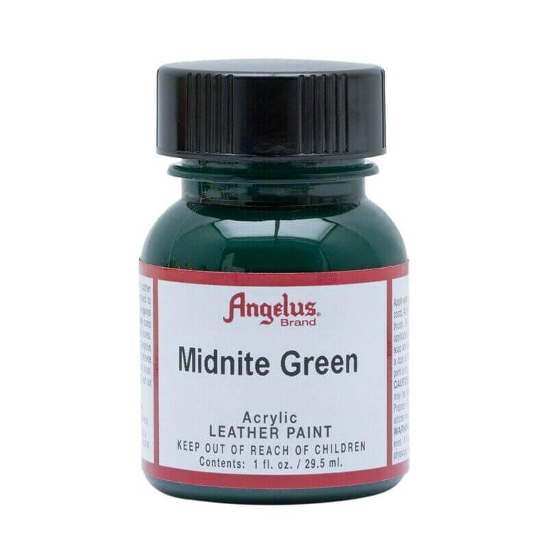 Angelus Leather Paint - Midnite Green - Funky Home Crafts