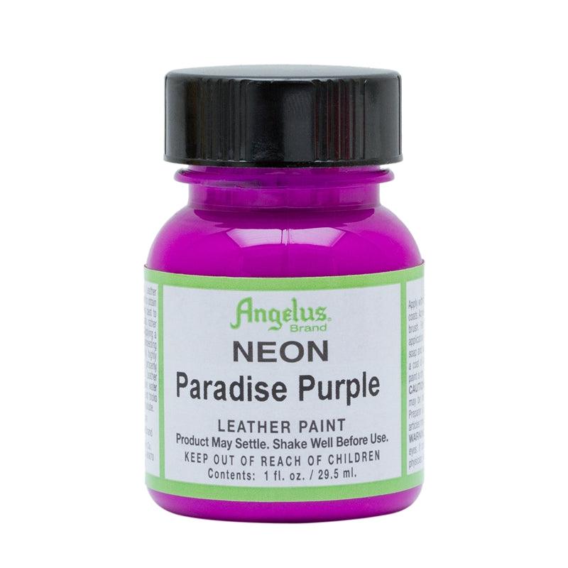 Angelus Leather Paint Neon Paradise Purple 29.5ml - Funky Home Crafts