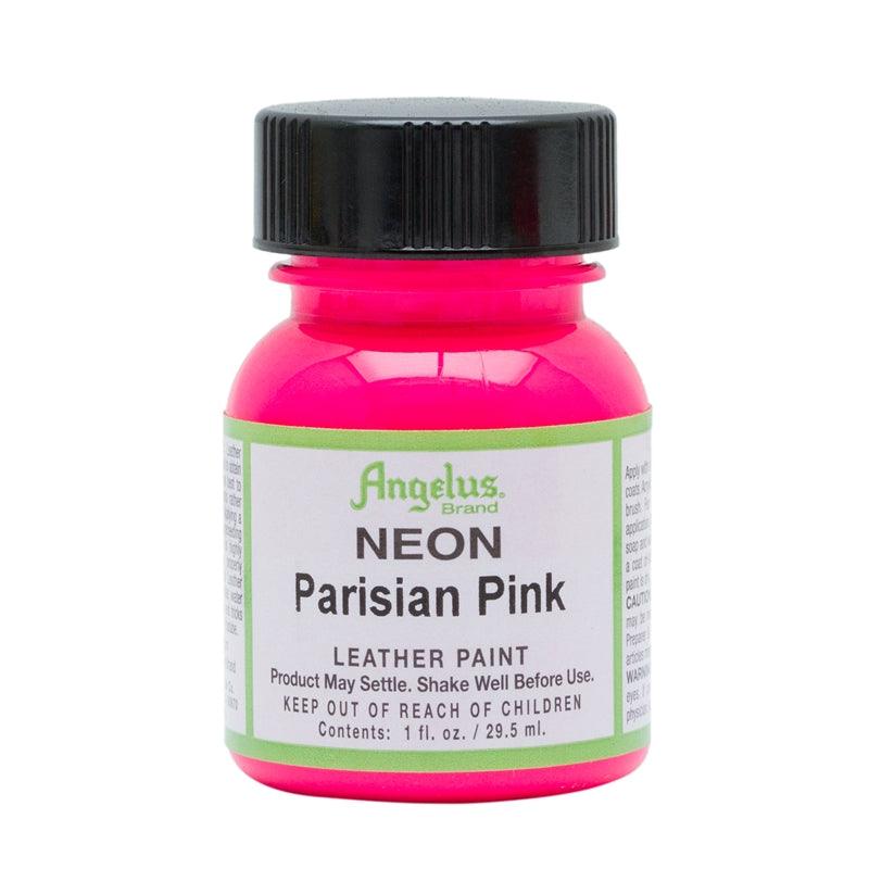 Angelus Leather Paint Neon Parisian Pink 29.5ml - Funky Home Crafts