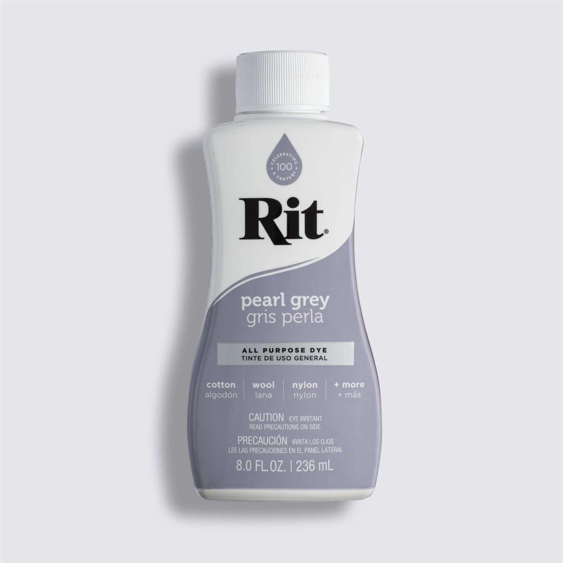 Rit Dye Liquid 8oz Bottle - Pearl Grey - Funky Home Crafts