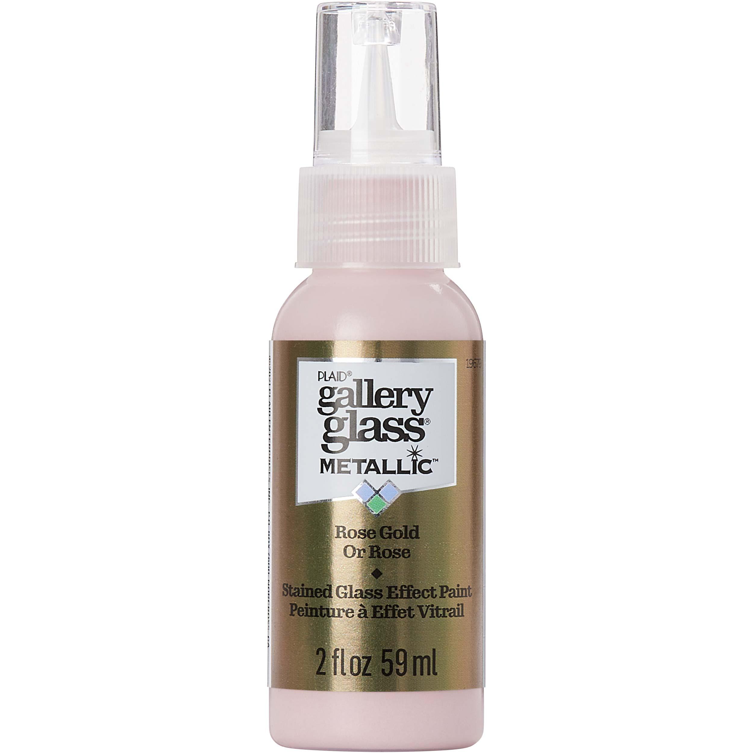 Gallery Glass Paint 59ml - METALLIC Rose Gold - Funky Home Crafts