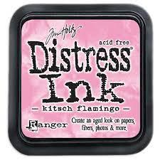 Tim Holtz Ranger Distress Ink Pad 3" x 3" - Kitch Flamingo