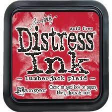 Tim Holtz Ranger Distress Ink Pad 3" x 3" - Lumberjack Plaid