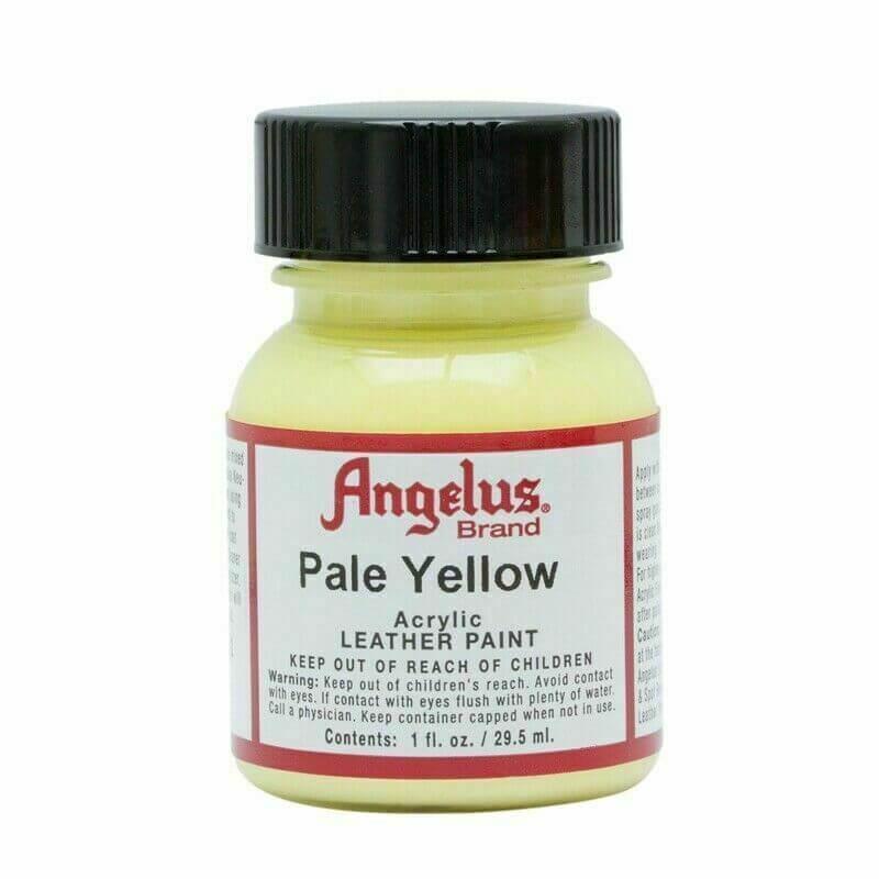 Angelus Leather Paint - Pale Yellow - Funky Home Crafts