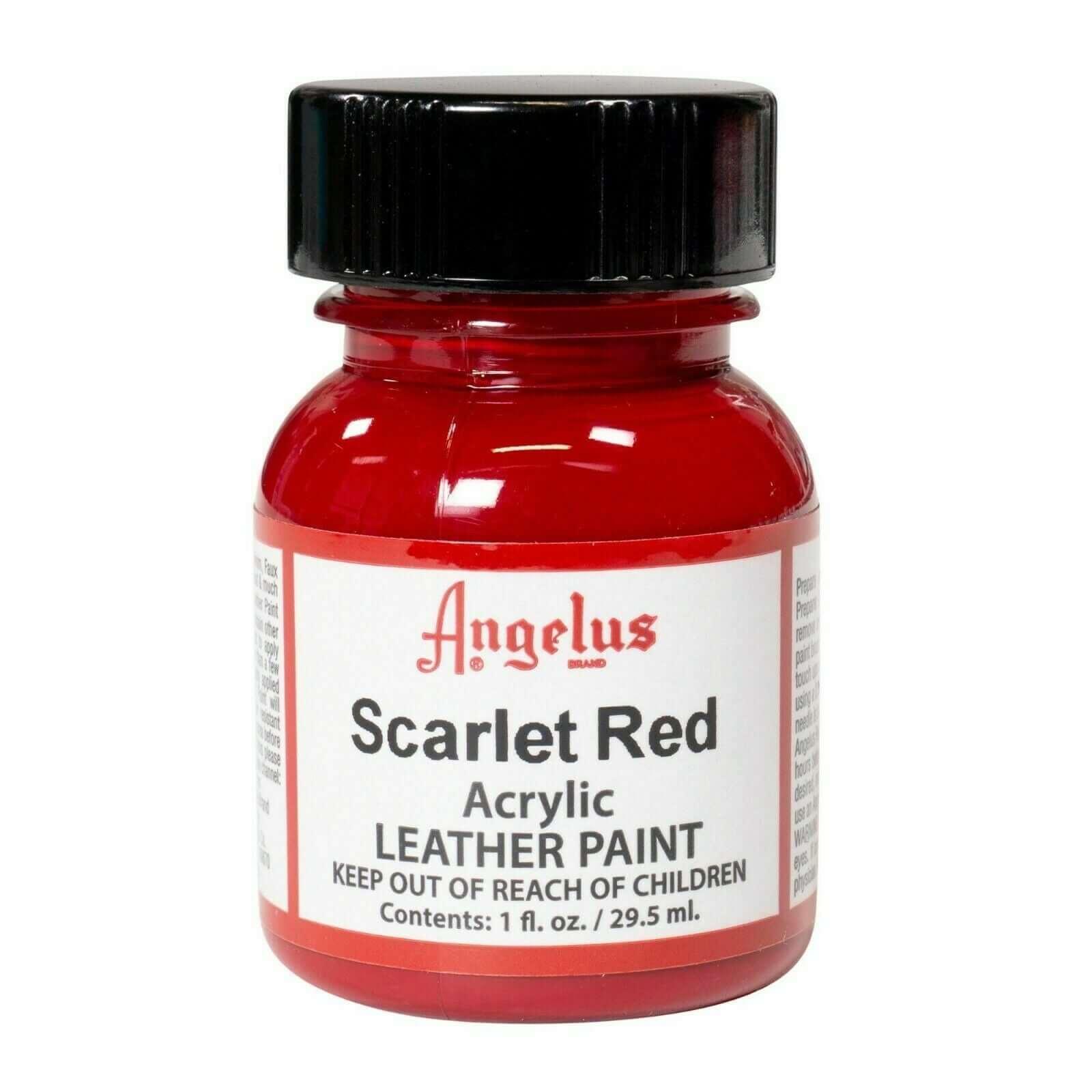 Angelus Leather Paint - Scarlet Red - Funky Home Crafts