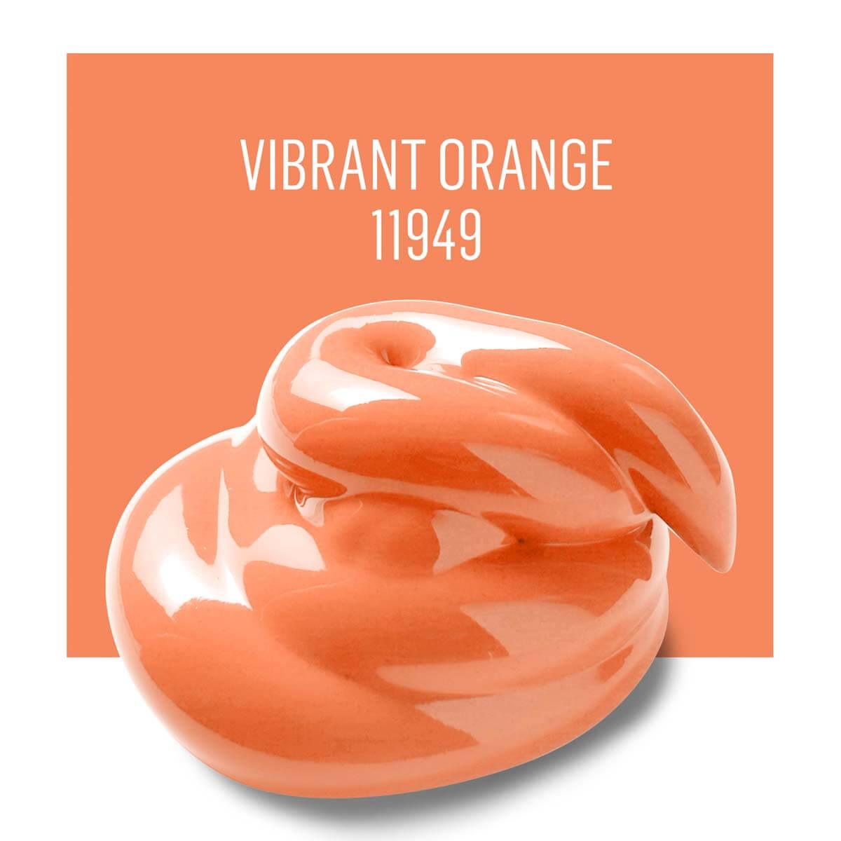 Enamel Vibrant Orange - Funky Home Crafts